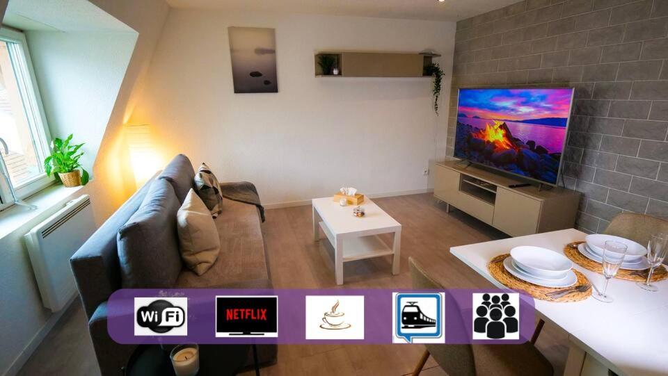 # Le 4 # Tres Beau Appartement T3 Neuf, Tout Confort, Mulhouse Centre Ville Exterior photo